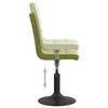 vidaXL Sillas de comedor giratorias 6 unidades terciopelo verde claro