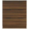 vidaXL Aparador de madera contrachapada roble marrón 60x30x70 cm