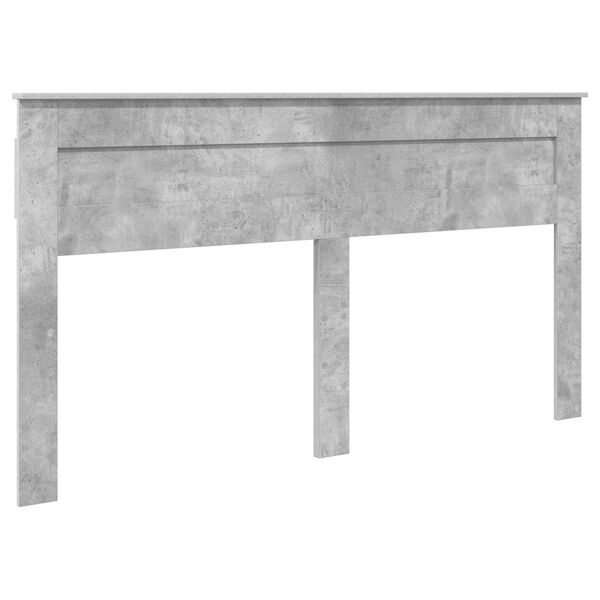 vidaXL Cabecero Gris Concreto 200 cm Madera contrachapada