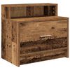 vidaXL Mesillas de noche con caj&oacute;n 2 uds madera vieja 51x31x47 cm