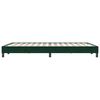 vidaXL Estructura cama sin colch&oacute;n terciopelo verde oscuro 160x220 cm