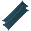 vidaXL Coj&iacute;n con almohada HOUTEN 2 uds. Azul Terciopelo