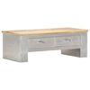 vidaXL Mesa de centro de aviador madera maciza de mango 100x50x36 cm