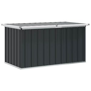 vidaXL Caja de almacenaje para jard&iacute;n gris antracita 129x67x65 cm