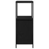 vidaXL Mueble de baño con estantes roble negro 36x35x95 cm