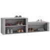 vidaXL Mueble zapatero madera contrachapada gris Sonoma 150x35x45 cm