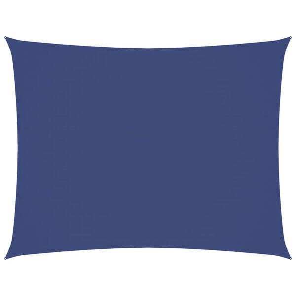 vidaXL Toldo de vela rectangular tela Oxford azul 3,5x4,5 m