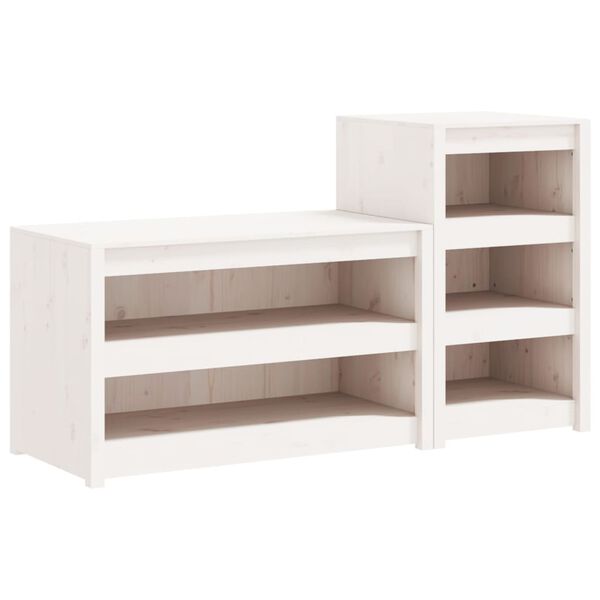 vidaXL Muebles de cocina de exterior MEPPEL 2 pzas madera maciza pino blanco