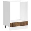 vidaXL Armario de horno Lucca madera contrachapada roble ahumado