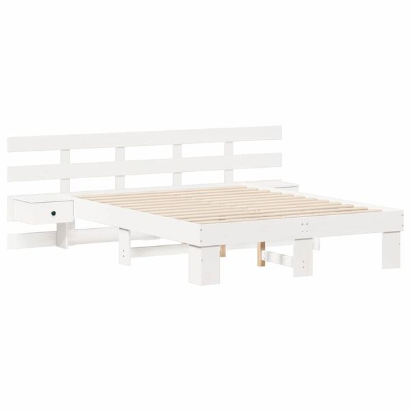vidaXL Estructura de cama 135 x 190 cm Madera de pino macizo