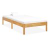 vidaXL Estructura de cama sin colch&oacute;n madera maciza roble 90x200 cm