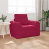 vidaXL Sof&aacute; cama Rojo vino 98 x 71 x 83 cm Terciopelo