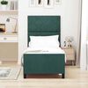 vidaXL Cama tipo Box Spring Verde oscuro 80 x 200 cm Terciopelo