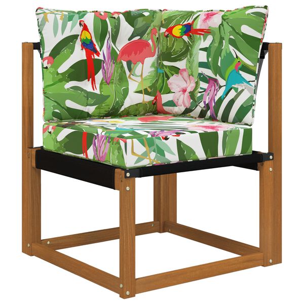 vidaXL Coj&iacute;n para sof&aacute; de exterior 3 pcs de colores Poli&eacute;ster