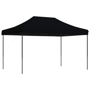 vidaXL Tienda de fiesta plegable Pop-Up negra 440x292x315 cm