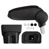 vidaXL Reposabrazos para coche Negro 17x32x(35,5-52) cm ABS