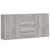vidaXL Aparadores 3 uds madera de ingenier&iacute;a gris Sonoma 60x31x84 cm