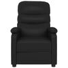 vidaXL Sill&oacute;n reclinable de cuero sint&eacute;tico negro