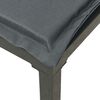 vidaXL Set de muebles de jardín 4 piezas ratán sintético negro y gris