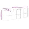 vidaXL Jardinera arriate acero galvanizado gris 224x40x68 cm