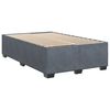 vidaXL Cama box spring con colch&oacute;n terciopelo gris oscuro 120x200 cm