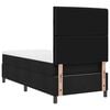 vidaXL Cama tipo Box Spring con colch&oacute;n Negro 90 x 190 cm tela