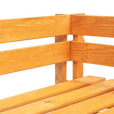 Banco esquinero Laura 190 x 140 cm de madera maciza con cojín de asiento