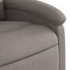 vidaXL Sillón reclinable de masaje eléctrico tela gris taupe