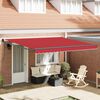vidaXL Toldo Retr&aacute;ctil Rojo 400 x 300 cm Poli&eacute;ster y Aluminio