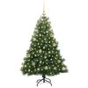 vidaXL Árbol de Navidad artificial con 150 LED Verde 150 cm PE y PVC