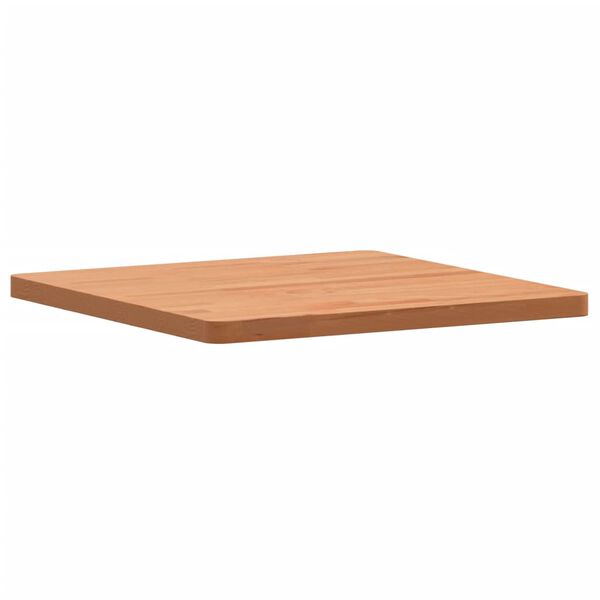 vidaXL Tablero de mesa cuadrado de madera maciza de haya 50x50x2,5 cm