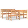 vidaXL Juego de comedor para jard&iacute;n 3 pzas madera maciza de teca