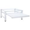 vidaXL Soporte pedestal para lavadora con estante extra&iacute;ble blanco