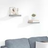 vidaXL Estantes flotantes de pared 2 uds MDF gris 23x23,5x3,8 cm