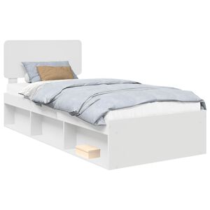vidaXL Estructura de cama 100 x 200 cm Madera de pino macizo