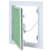 vidaXL Panel de acceso Verde y Plata 20 x 25 cm Aluminio y Pladur
