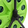 vidaXL Carrete de manguera de pie con set racores PVC verde 0,75" 20 m