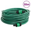 vidaXL Carrete de rollo para manguera de pie PVC verde 30 m
