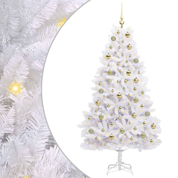 vidaXL &Aacute;rbol de Navidad artificial con ramas articuladas 180 cm