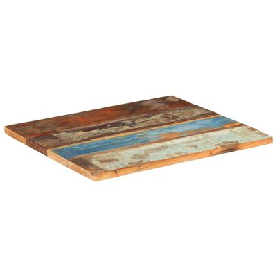 vidaXL Tablero de mesa madera maciza reciclada 70x60x(2,5-2,7) cm