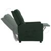 vidaXL Sill&oacute;n elevable tela verde oscuro