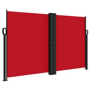 vidaXL Toldo lateral retr&aacute;ctil rojo 140x1200 cm