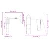 vidaXL Parque infantil de exterior madera maciza Douglas