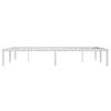 vidaXL Estructura de cama de metal blanca 135x190 cm