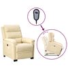 vidaXL Sill&oacute;n elevable tela crema