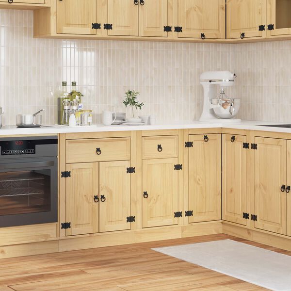 vidaXL Armario SKI Marr&oacute;n Miel 40 x 46 x 81,5 cm Madera de pino macizo