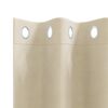 vidaXL Cortinas opacas 2 pcs Crema 140 x 175 cm Terciopelo