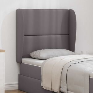 vidaXL Oreja de cabecero Gris Tenue 80 x 23 x 6 cm PVC