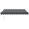 vidaXL Toldo retráctil aluminio y tela gris antracita 3,5x2,5 m
