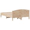 vidaXL Estructura de cama sin colchón madera maciza de pino 135x190 cm